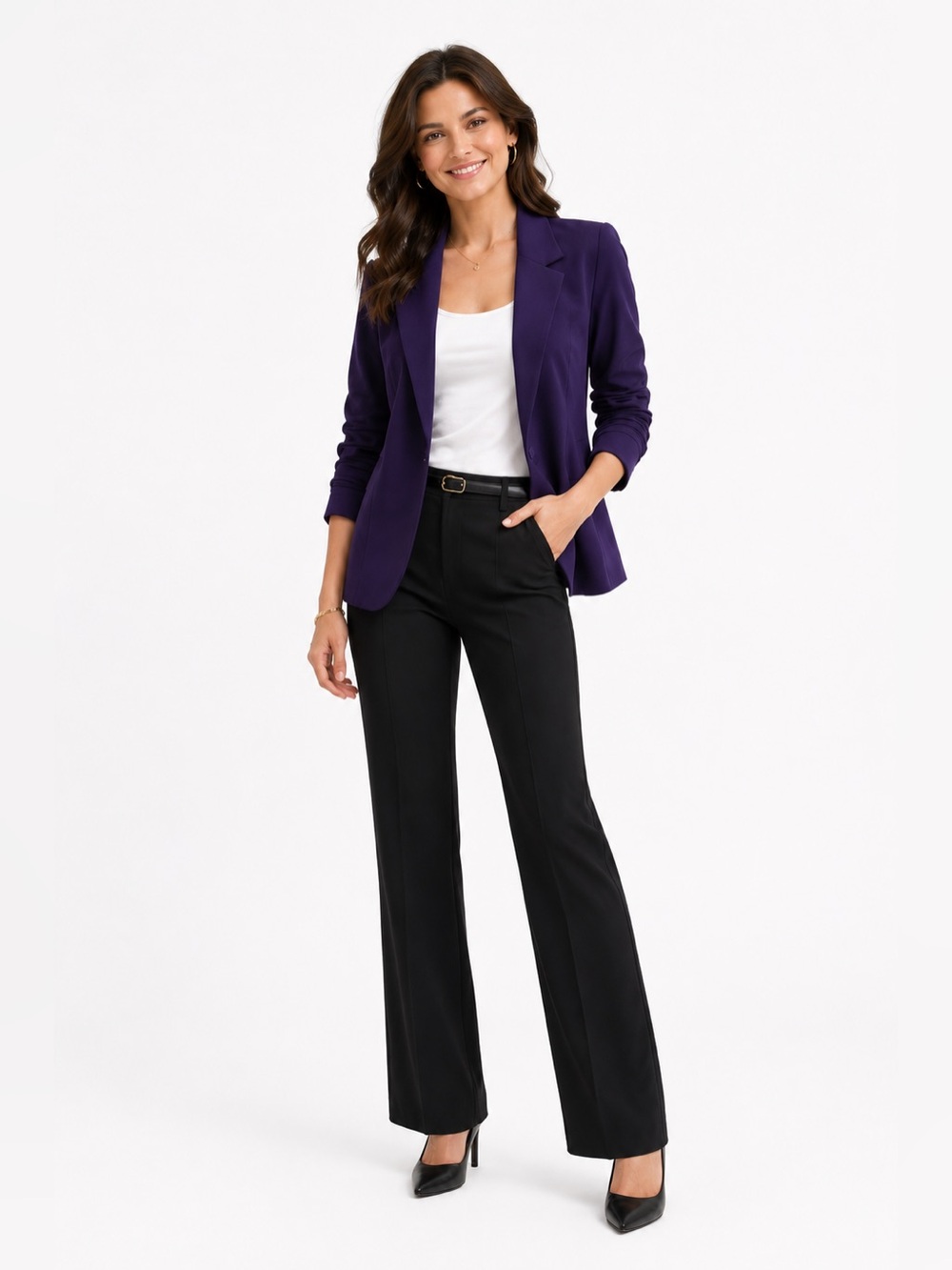 Moa Moa Women's Deep Purple Blazer